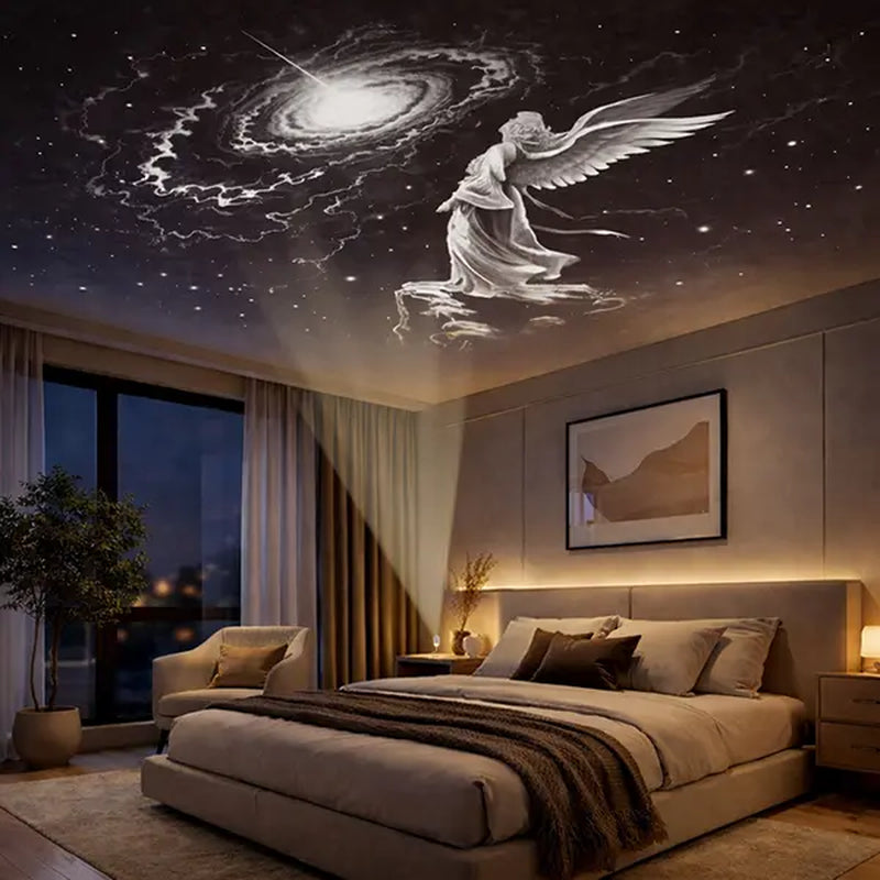 Galaxy Projector LED Light: Compact Starry Night Projector for Bedrooms and Playrooms, Perfect for Home Theaters and Gift Giving
