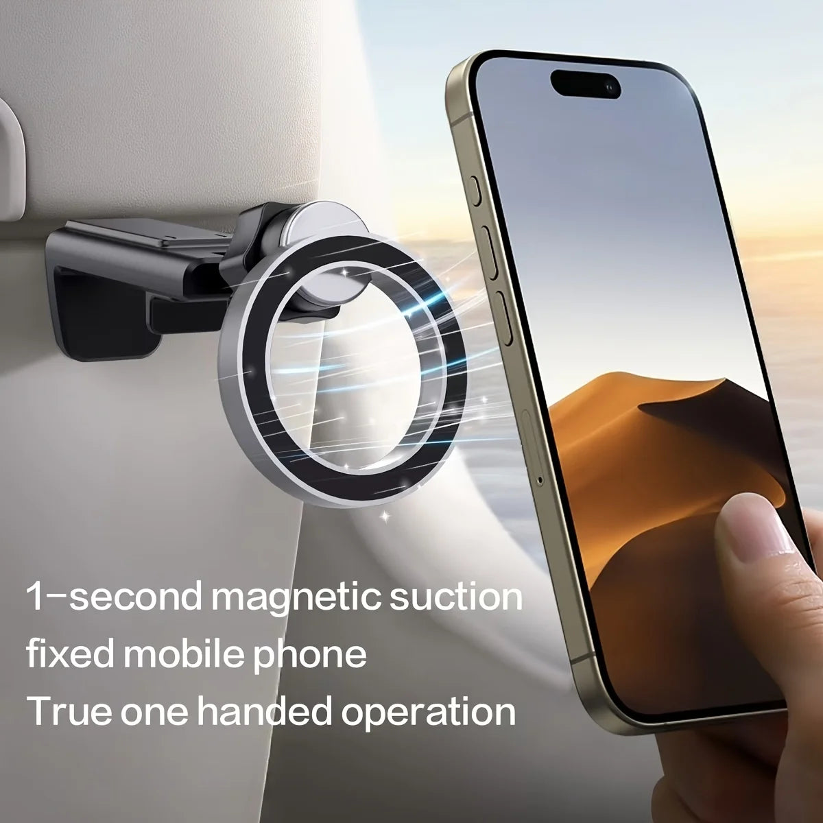 Magnetic Cell Phone Holder Airplane Travel Essentials Phone Holder Desktop Cell Phone Holder Tray Table Phone Holder