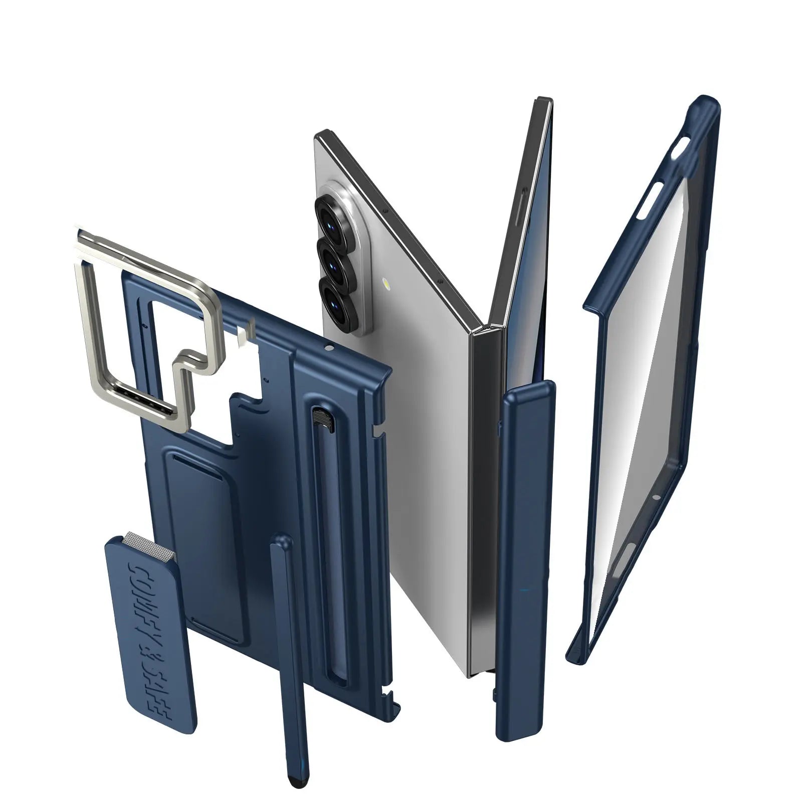 Premium Foldable Phone Case with Integrated Stand and Pen Holder