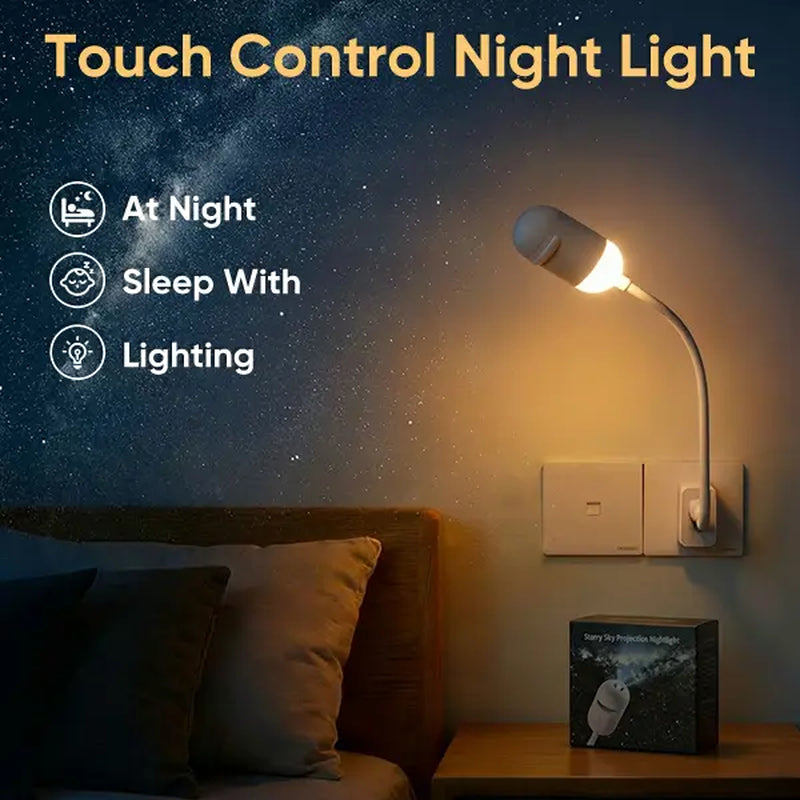 Galaxy Projector LED Light: Compact Starry Night Projector for Bedrooms and Playrooms, Perfect for Home Theaters and Gift Giving