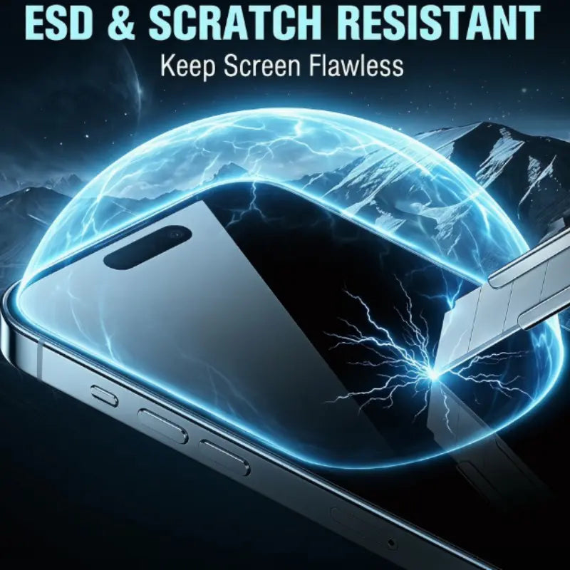 360-Degree Tempered Glass Privacy Screen Protector for iPhone 13-17, Compatible with Apple Devices, Durable and Crystal Clear Protection