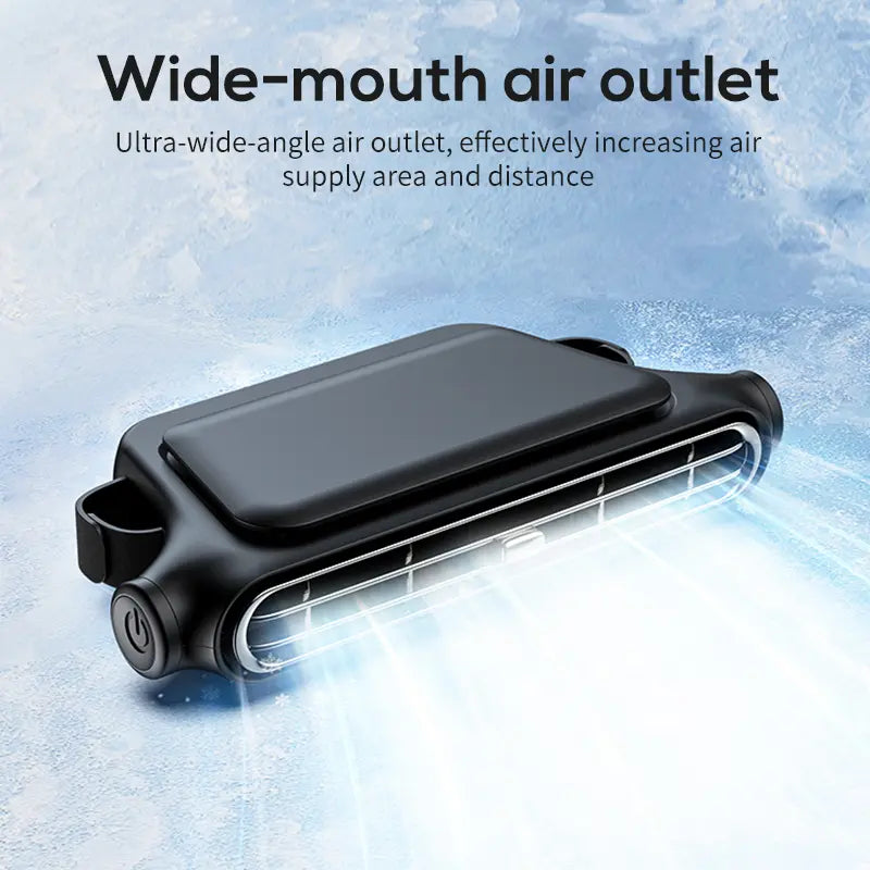 Car Seat Velcro Fan with 3 Speed Settings, 3000mAh Rechargeable Battery, USB Charging - Perfect for Vehicles, Golf Carts, and RV Travel