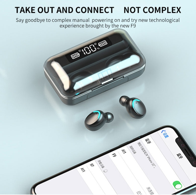 Bluetooth Earphone – Smart Touch Control with Stunning Colorful Lights