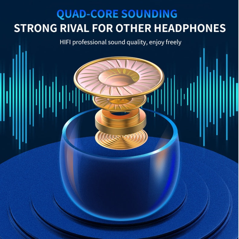 Bluetooth Earphone – Smart Touch Control with Stunning Colorful Lights
