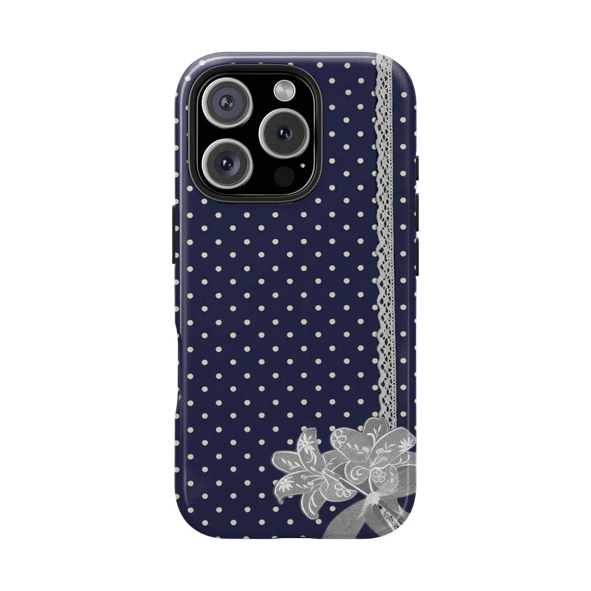 Elegant Black Lace Vintage Pattern Phone Case for iPhone 17 Pro Max, 16, 15, 14, 13, 12, 11 Pro Max Plus and Samsung Galaxy S24, S23, S22, S21, S20 – Stylish Dual Layer Design, Perfect Gift for Any Smartphone User